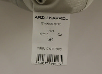 White Acrylic Straight Pencil Skirt
