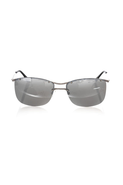 Silver Metallic Fiber Men's Sunglass