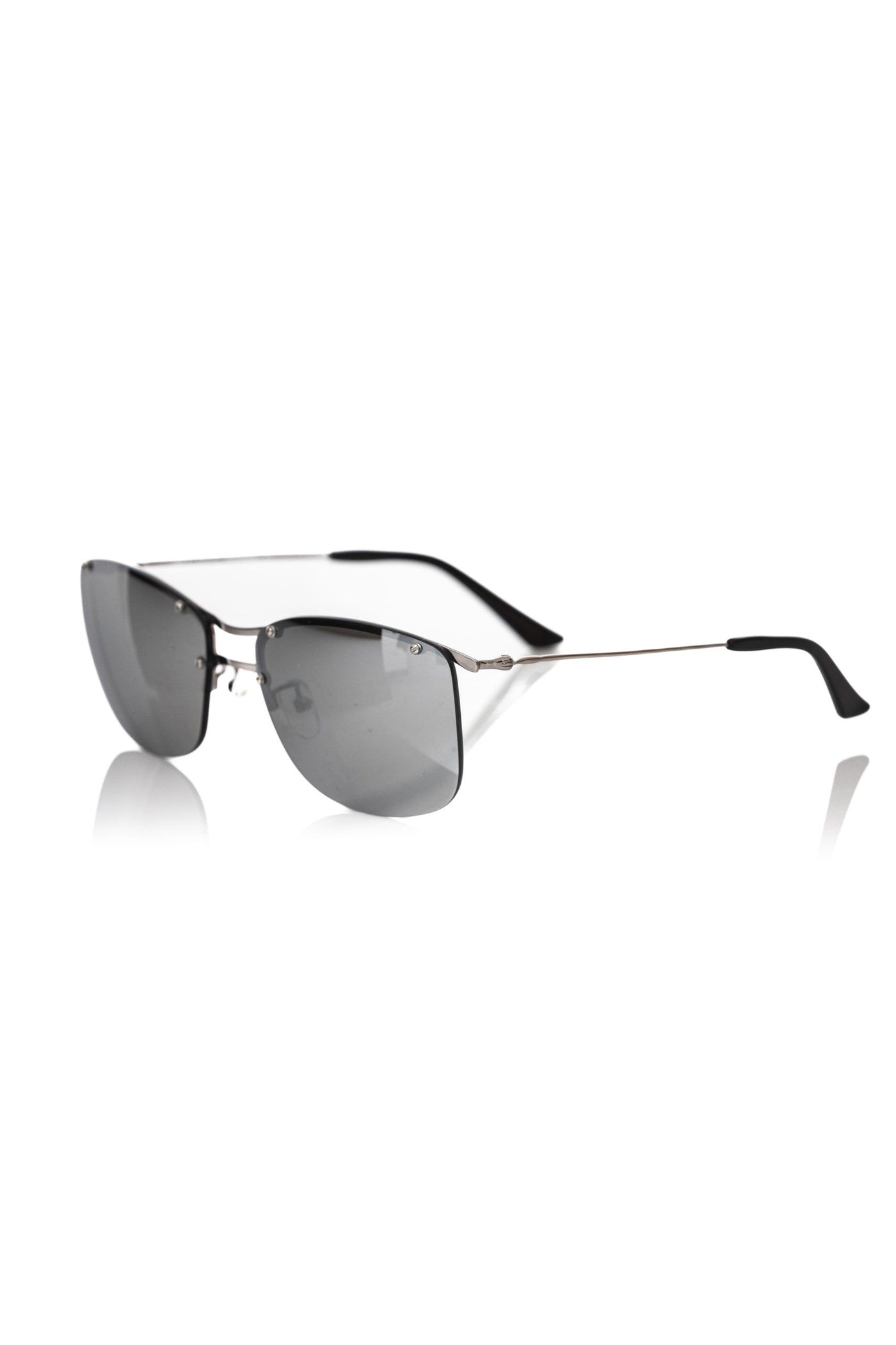 Silver Metallic Fiber Men's Sunglass
