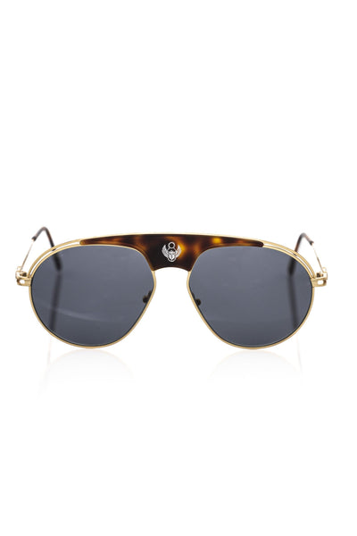 Brown Metallic Fiber Men Sunglasses