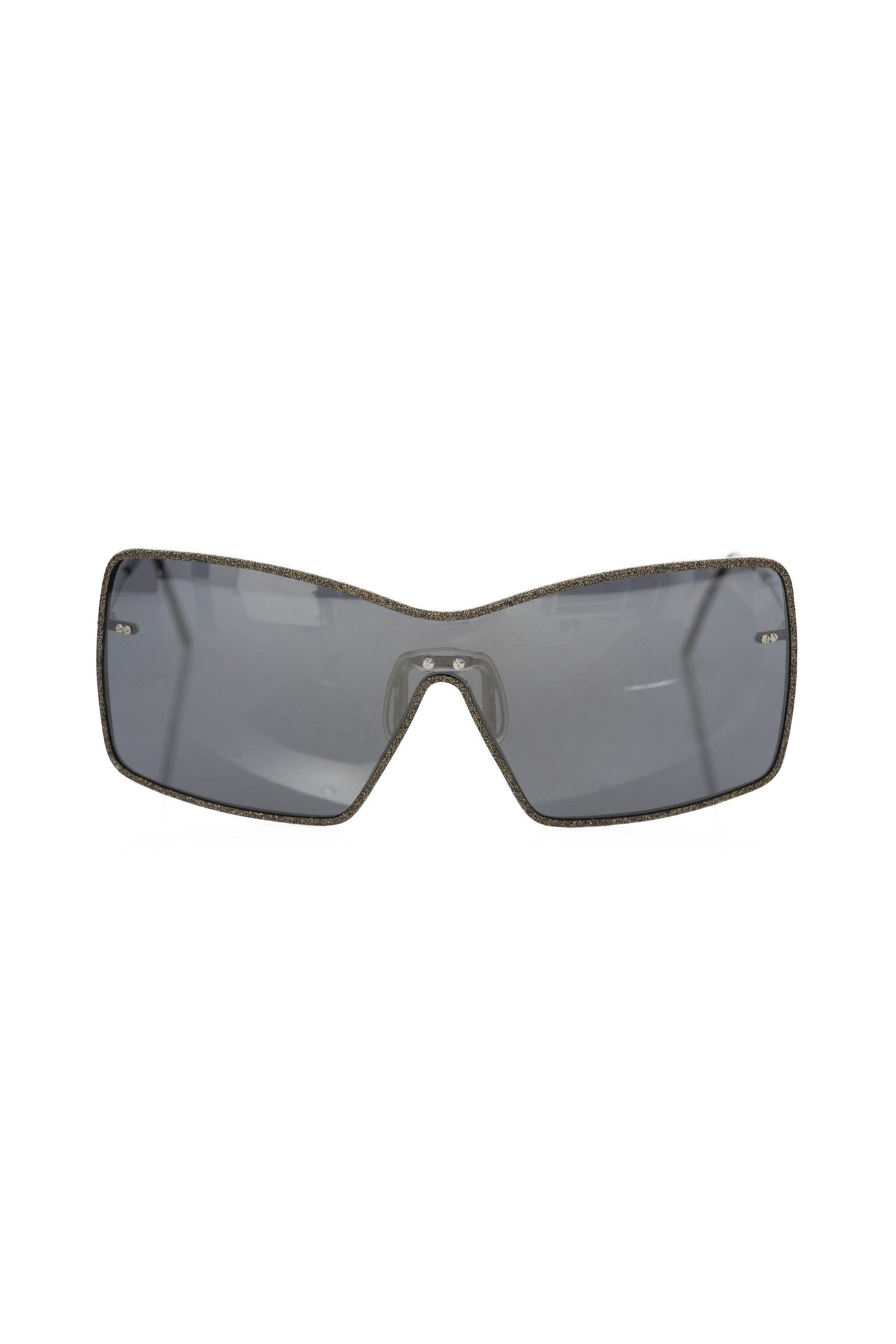 Black Metallic Fiber Women's Sunglass