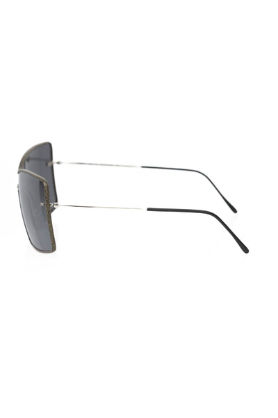Black Metallic Fiber Women's Sunglass