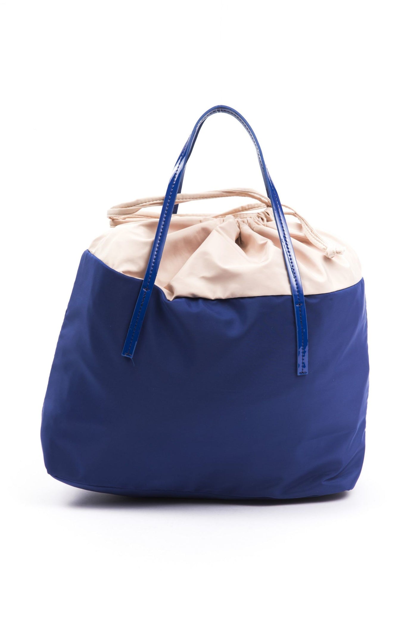 Blue Polyester Women Shoulder Bag