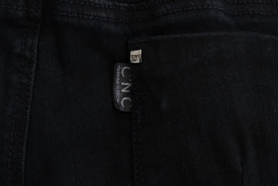 Black Cotton Slim Fit Denim Jeans