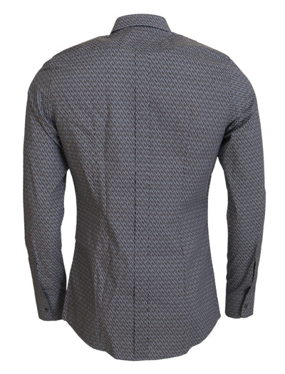 Gray Brown GOLD Slim Fit Dress Formal Shirt