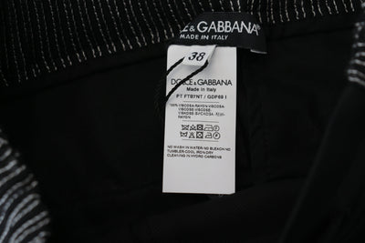 Black Straight Fit Cotton Pants