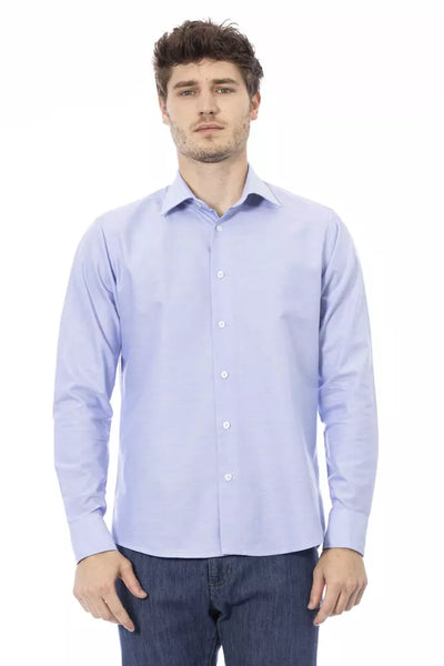 Light Blue Cotton Men Shirt