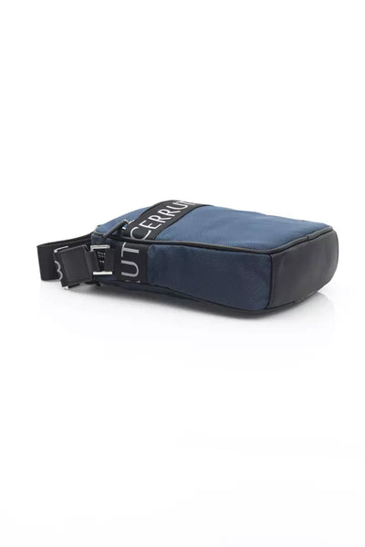 Blue Leather Women Crossbody Bag