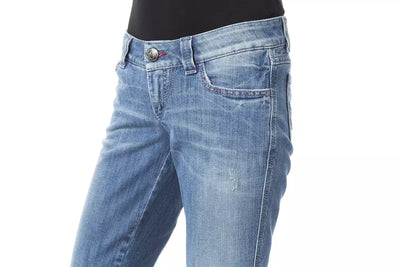 Blue Cotton Women's Regular Fit Jean