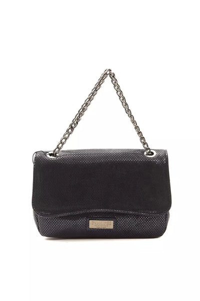 Blue Leather Women Crossbody