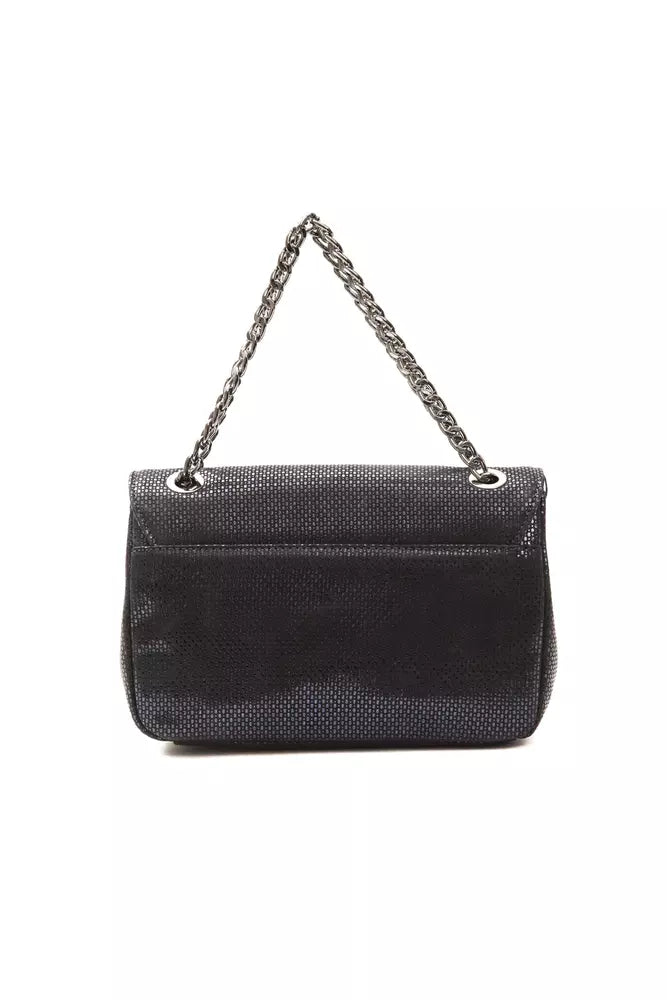 Blue Leather Women Crossbody