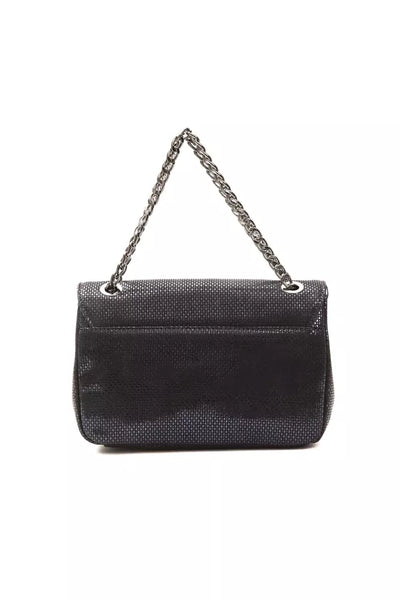 Blue Leather Women Crossbody