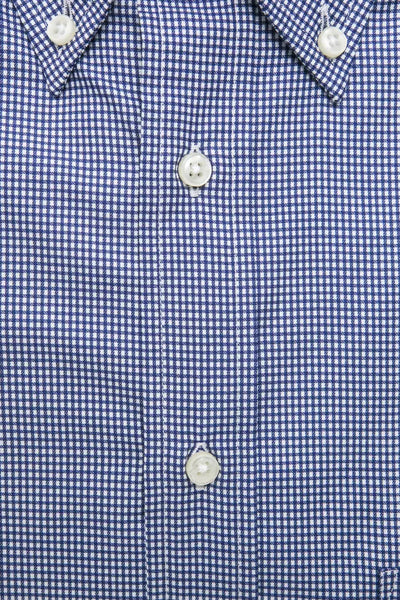 Blue Cotton Men Shirt