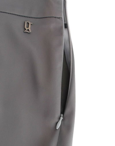 Gray slim fit pants