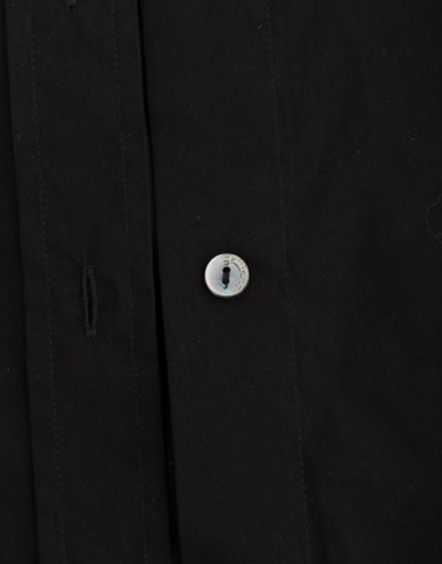Black cotton shirt top