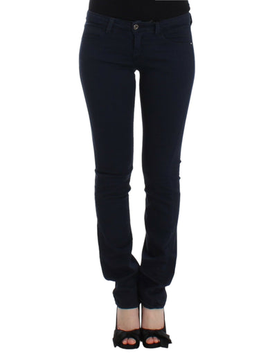 Blue straight leg jeans