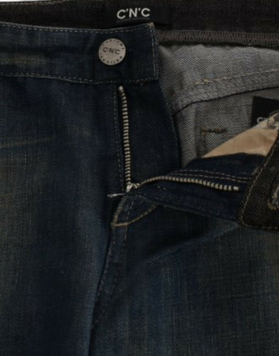 Blue straight leg jeans