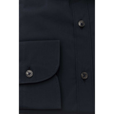 Blue Cotton Men's Shirt