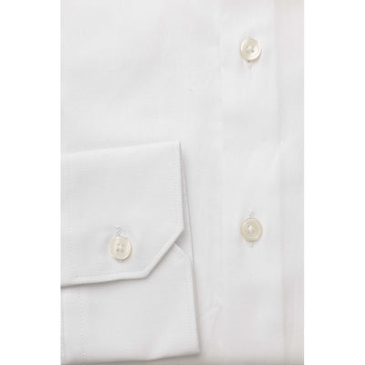 White Cotton Men's Classic Shirt