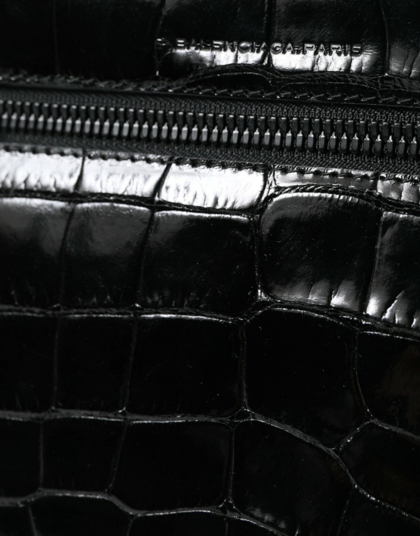 Black Exotic Leather Shoulder Crossbody Camera Bag