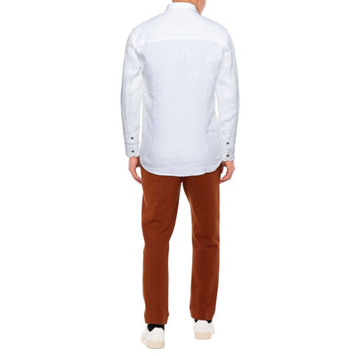 Elegant White Linen Shirt for Men