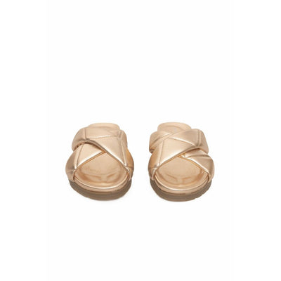 Beige Lambskin Women Sandal
