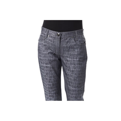 Black Viscose Women's Pants