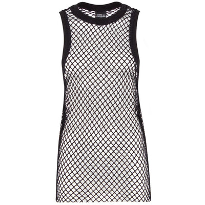 Black Polyester Women Tank Top