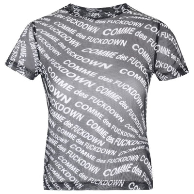 Black Polyester Women T-Shirt