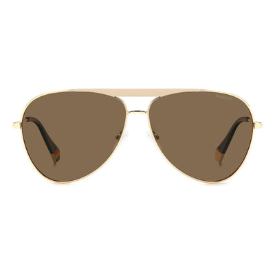 Gold Stainless Steel Sunglasses
