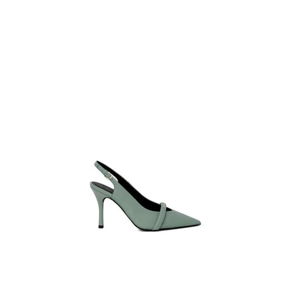 Green Leather High Heel