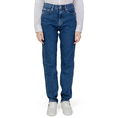 Blue Cotton Slim Fit Jean