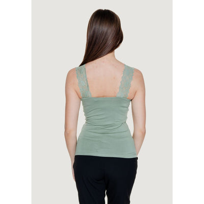 Green Viscose Tank Tops