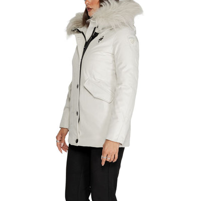 White Polyester Parka