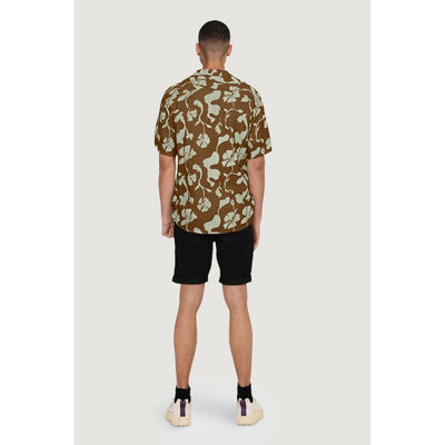 Brown Viscose Shortsleeve