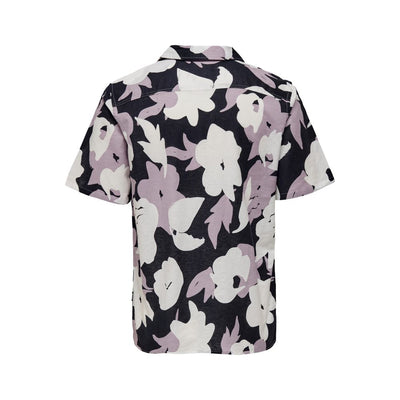 Purple Linen Shortsleeve