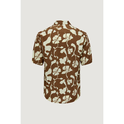 Brown Viscose Shortsleeve