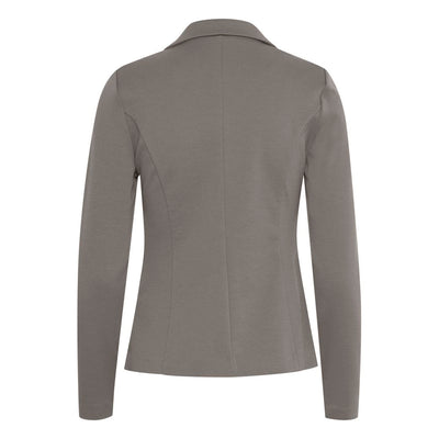 Beige Polyester Blazer