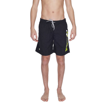 Black Polyamide Swim Short
