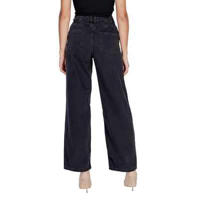 Black Cotton Relaxed Fit Jean