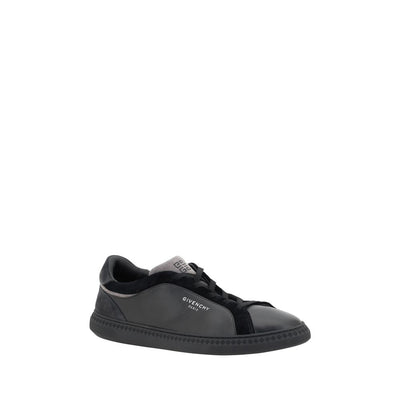 Black Leather G Set Sneakers
