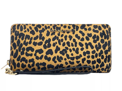 Jet Set Animal Print Continental Wristlet Wallet