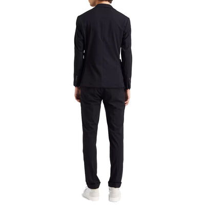 Blue Nylon Men Suit