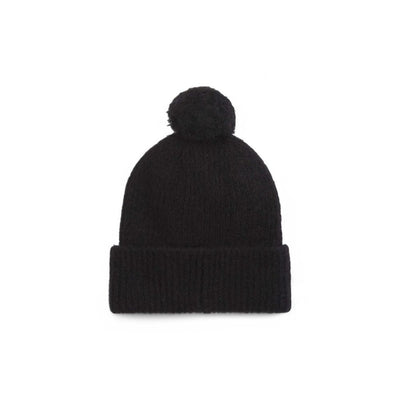 Black Alpaca Leather Caps Baseball Hat