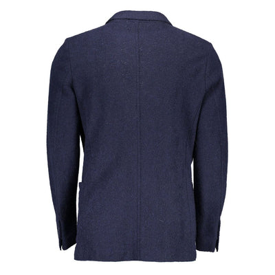 Blue Wool Blazer Jacket