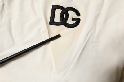 White Black Logo One Piece Beachwear Swimwear
