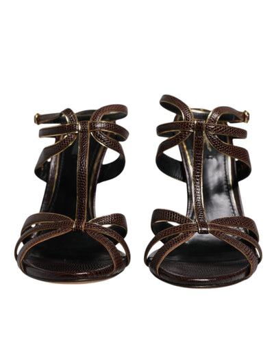 Bordeaux Ankle Strap Heels Sandals Shoes