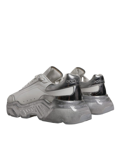 White Silver Daymaster Low Top Sneaker Shoes