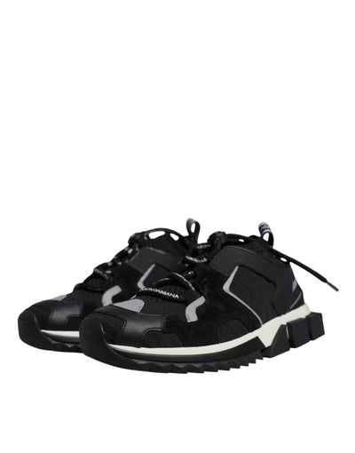 Black Mesh Sorrento Trekking Sneakers Shoes