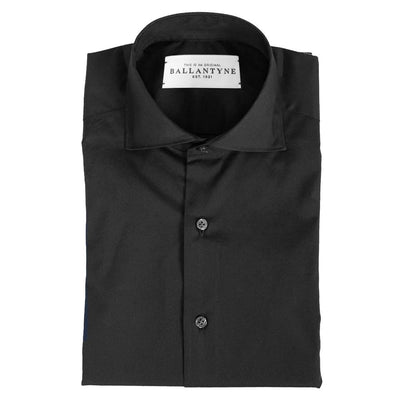 Black Cotton Men's Shirt